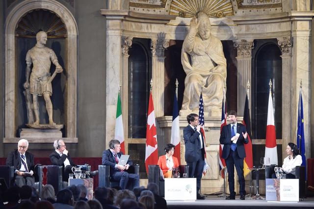 Il ministro dei Beni Culturali Dario Franceschini durante il G7 della Cultura a Firenze