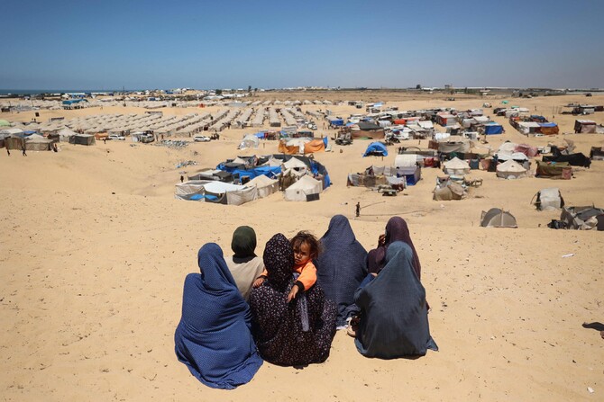 Un campo profughi palestinese a Gaza