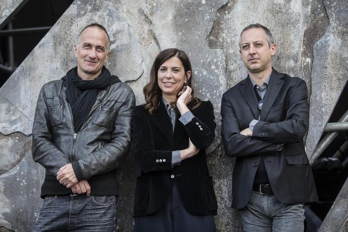 Da sinistra i registi Stefano Sollima, Francesca Comencini e Claudio Cupellini (foto: ANSA)