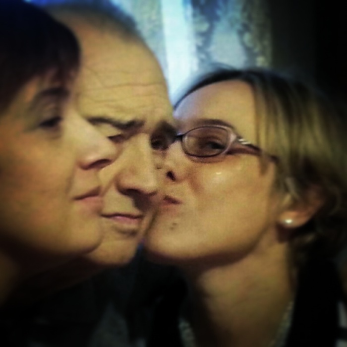 Roberta Beghin: 'Con mia sorella nell'ultima foto insieme a papà', Natale 2013 a Padova (foto: ANSA)