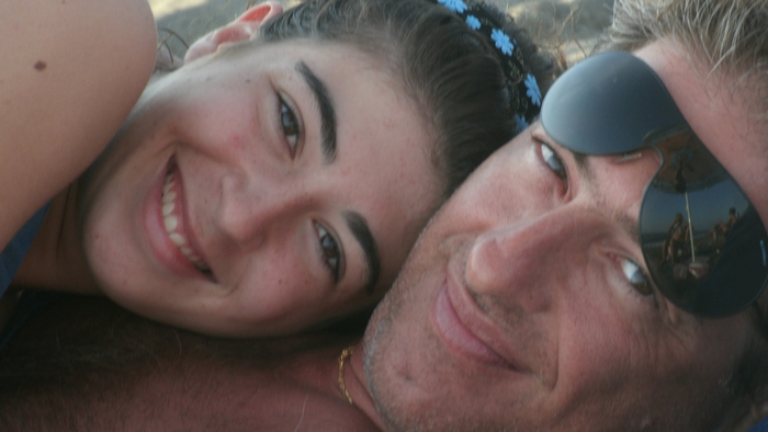 Danilo e Giulia Milone,a  Baia Domizia nell'agosto 2012 (foto: ANSA)