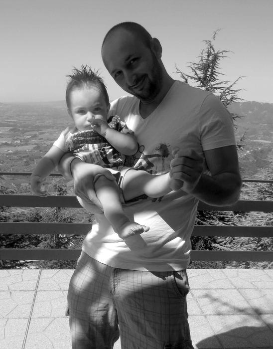 Fabrizio Musolino e il figlio Federico (foto: ANSA)