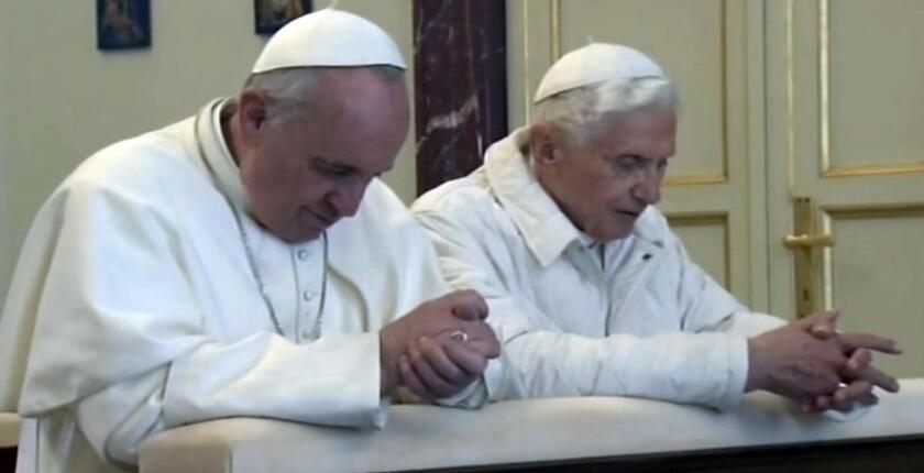 Pope Francis with Benedict XVI - ALL RIGHTS RESERVED
