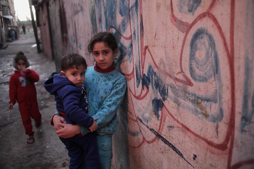 Al Shateaa refugee camp in Gaza © ANSA/EPA