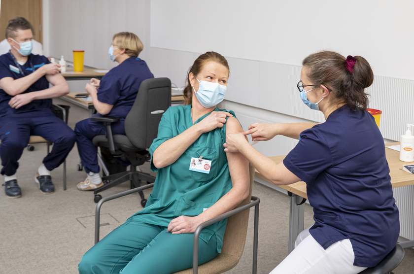 Vaccinazioni anti Covid-19 a Helsinki, Finlandia - RIPRODUZIONE RISERVATA