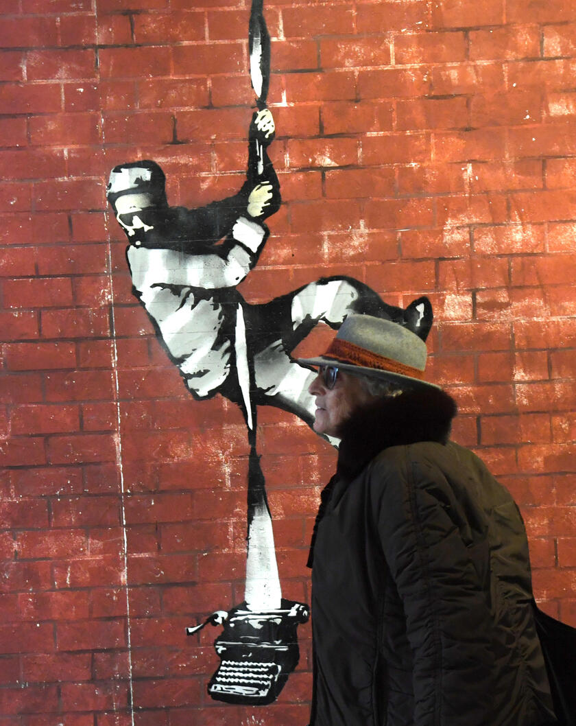 ITALY BANKSY EXHIBITION - ALL RIGHTS RESERVED