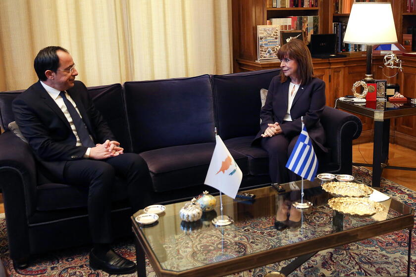 Cypriot President Nikos Christodoulides visits Athens © ANSA/EPA