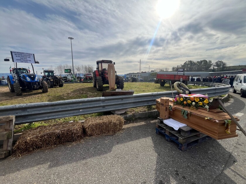 Tractor protests in Italy - ALL RIGHTS RESERVED