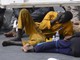 I migranti tratti in salvo dal naufragio sulla nave Bruno Gregoretti della Guardia Costiera italiana a La Valletta © Ansa