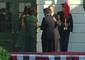 Obama e Michelle accolgono Renzi e moglie © ANSA