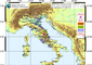 La mappa dell'effetto acustico o rombo sismico mostra la distribuzione di questo fenomeno sul territorio © Ansa
