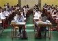 Gli studenti si preparano alle prove scritte di italiano per gli esami di maturità al liceo classico Michelangiolo a Firenze, 22 Giugno 2016 © Ansa