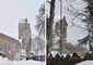 Il campanile di Amatrice prima e dopo il sisma © Ansa