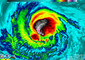 L'occhio dell'uragano Irma fotografato dal satellite Suomi Npp il 4 settembre, quando l'uragano era ancora di categoria 3 (fonte:  UWM/SSEC/CIMSS, William Straka III) © Ansa