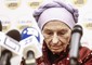 Emma Bonino durante la conferenza stampa © Ansa