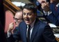 Matteo Renzi durante il dibattito in aula al Senato sul voto di fiducia © ANSA