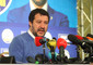 Matteo Salvini ieri in conferenza stampa © Ansa