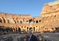 Johnson visita il Colosseo © Ansa
