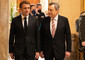 Mario Draghi con Emmanuel Macron in una foto d'archivio © Ansa