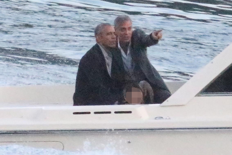 George Clooney e Barack Obama © Ansa