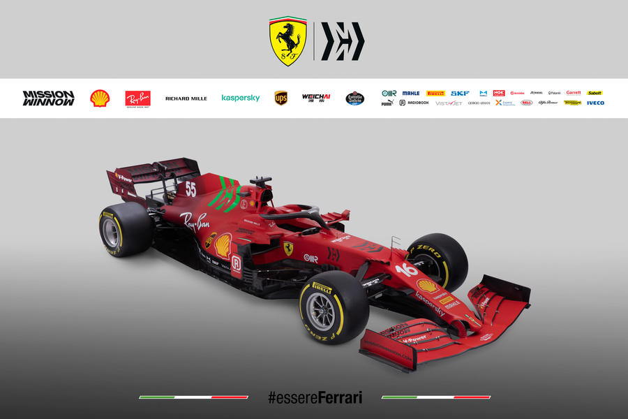 F1: la Ferrari svela la Sf21, rossa e amaranto © 
