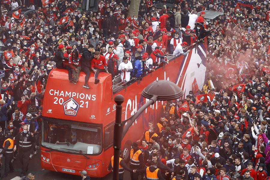 Ligue 1 championship trophy ceremony in Lille © ANSA