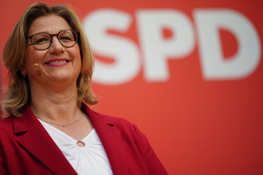 SPD press conference following the regional elections in Saarland © ANSA