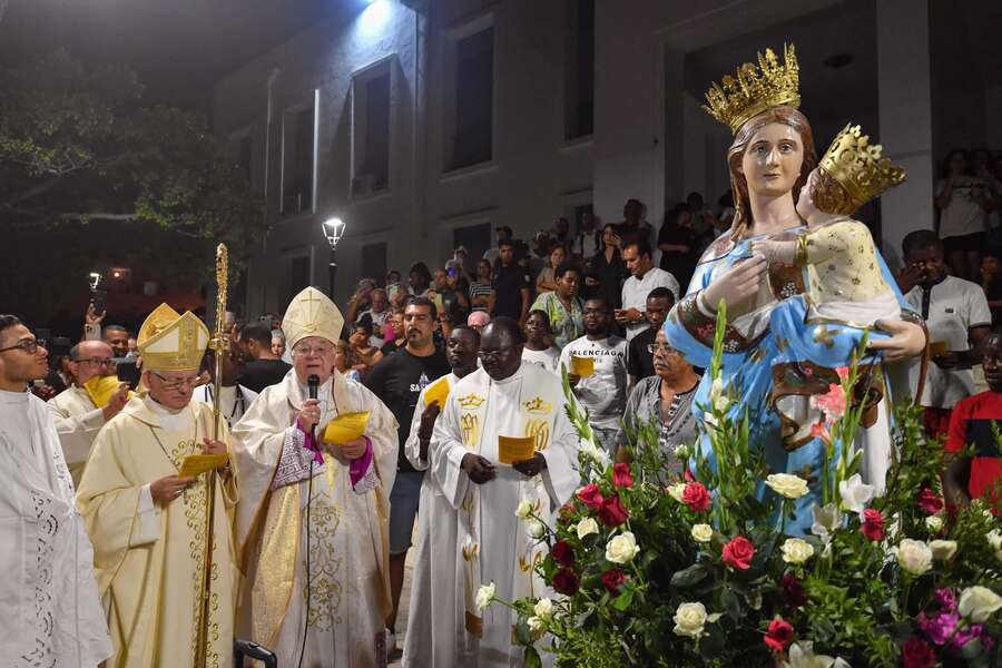 Tunisi:a La Goulette la processione della Madonna di Trapani © ANSA