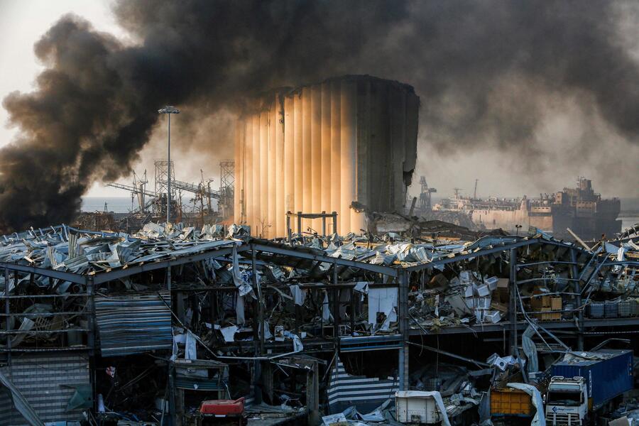 Terzo anniversario dell'esplosione al porto di Beirut © AFP