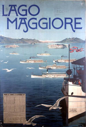 Vacanze sul Lago Maggiore - Una locandina d'annata