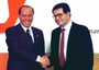 Romano Prodi e Silvio Berlusconi nel 1996