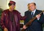 Incontro tra Berlusconi e Gheddafi nel 2002
