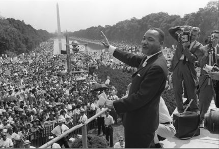 Martin Luther king pronuncia il celebre discorso I have a dream a Washington il 28 agosto 1963