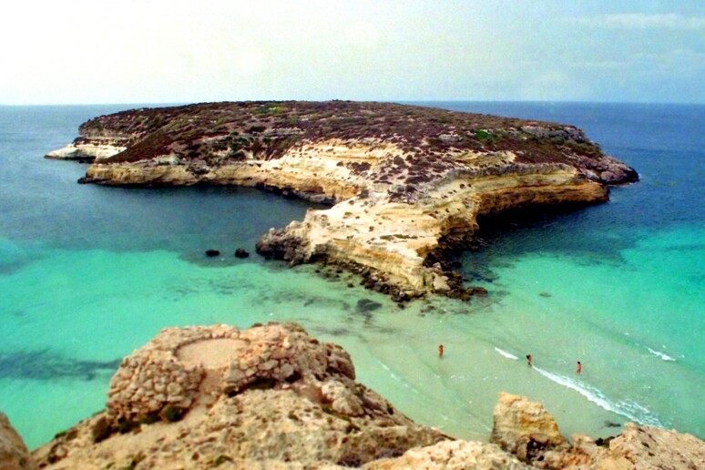 L 'isola dei conigli a Lampedusa in un 'immagine d 'archivio - RIPRODUZIONE RISERVATA