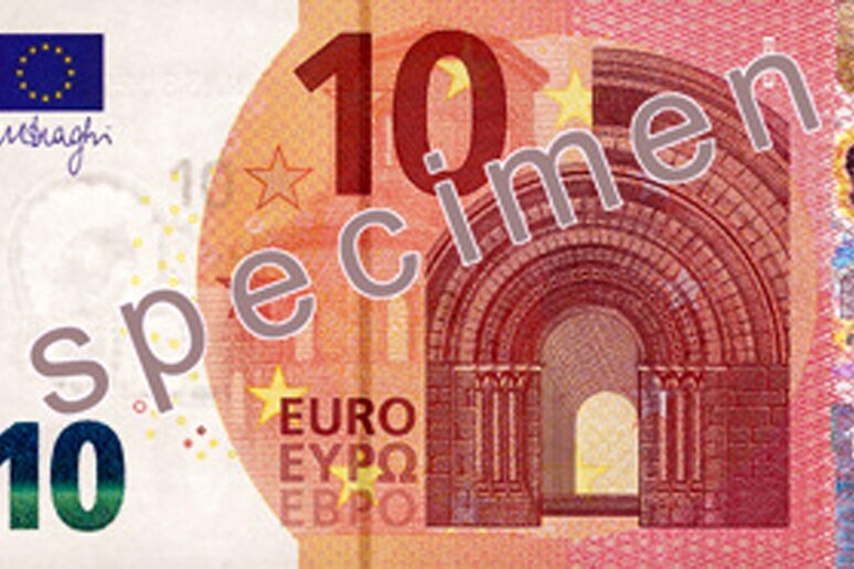 La nuova banconota da 10 euro, iniziera ' a circolare il 23 settembre 2014 - RIPRODUZIONE RISERVATA