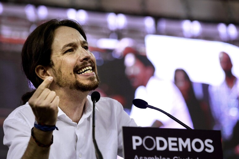 Il leader di Podemos, Pablo Iglesias. -     RIPRODUZIONE RISERVATA