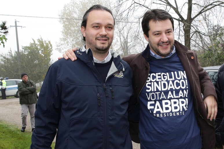 Matteo Salvini con Alan Fabbri (archivio) Ansa/Elisabetta Baracchi - RIPRODUZIONE RISERVATA