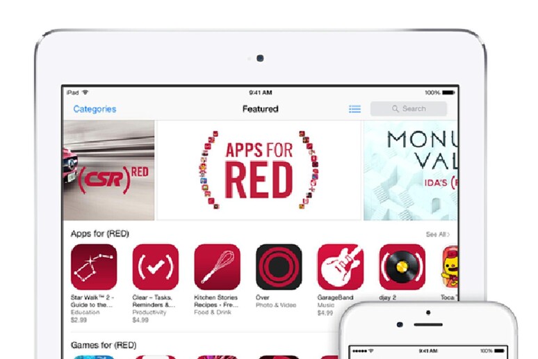 Apple e le Apps for (RED) - RIPRODUZIONE RISERVATA