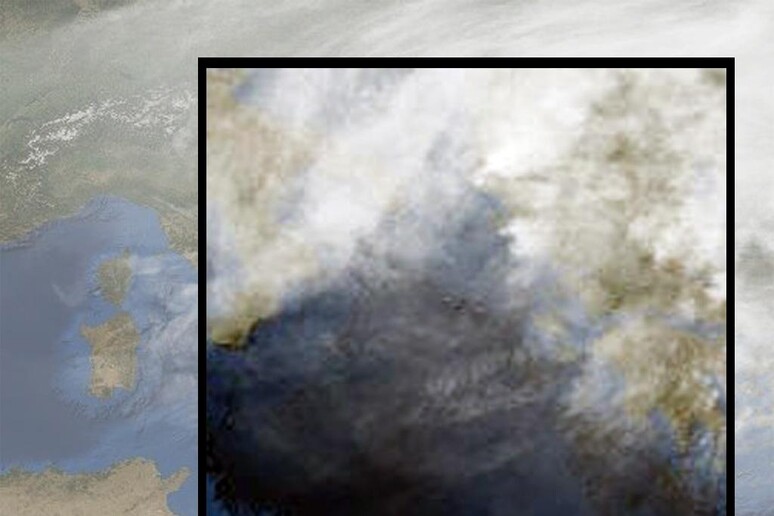 Condizioni di meteo avverse, mappa dal satellite - RIPRODUZIONE RISERVATA