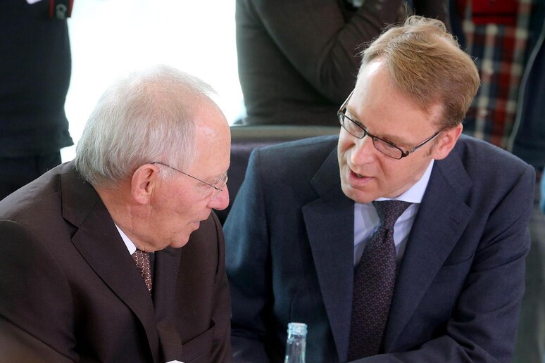 Wolfgang Schauble con Jens Weidmann © ANSA/EPA