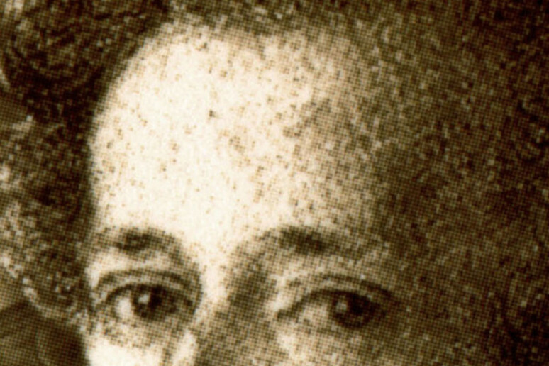Una immagine di archivio Del ritratto di Giacomo Leopardi eseguito da Luigi Lolli e conservato  presso la casa del poeta a Recanati - RIPRODUZIONE RISERVATA