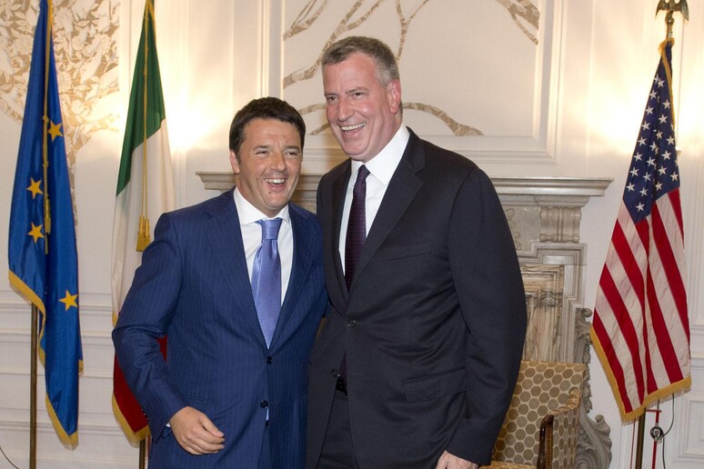 Sindaco New York de Blasio, 'Forza Renzi, siamo paesani ' - RIPRODUZIONE RISERVATA