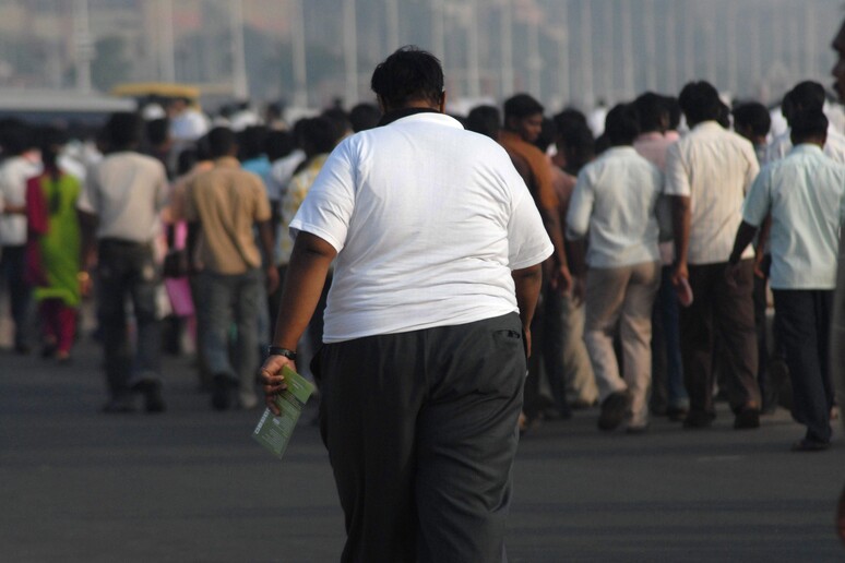 Una persona obesa. Immagine d 'archivio -     RIPRODUZIONE RISERVATA