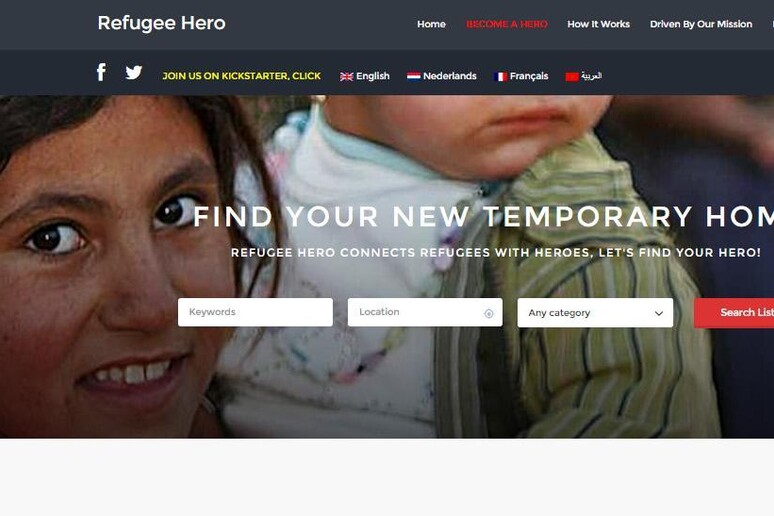 Refugee Hero, il social network di solidariet - RIPRODUZIONE RISERVATA