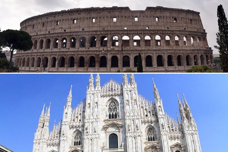 Colosseo a Roma o Duomo di Milano? - RIPRODUZIONE RISERVATA