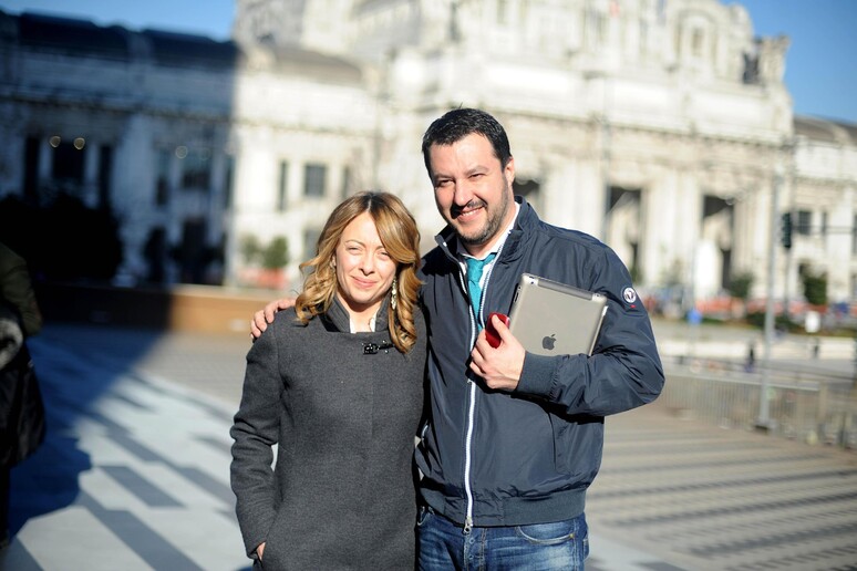 Giorgia Meloni e Matteo Salvini - RIPRODUZIONE RISERVATA