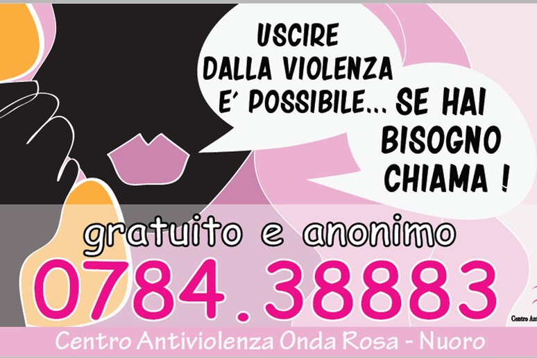 Violenza donne: a Nuoro campagna con adesivi nei bagni - RIPRODUZIONE RISERVATA