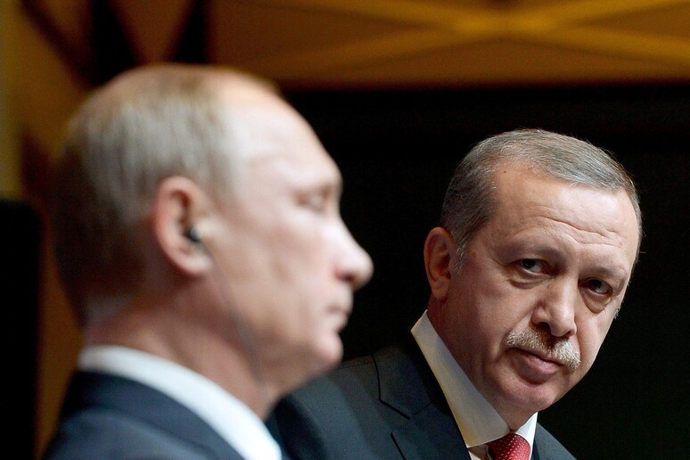 Vladimir Putin e Recep Tayyip Erdogan © ANSA/EPA