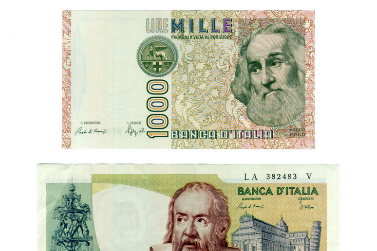 Banconote da mille e duemila lire in un 'immagine d 'archivio - RIPRODUZIONE RISERVATA