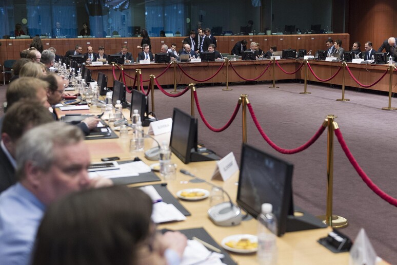 La riunione dell 'Eurogruppo © ANSA/EPA